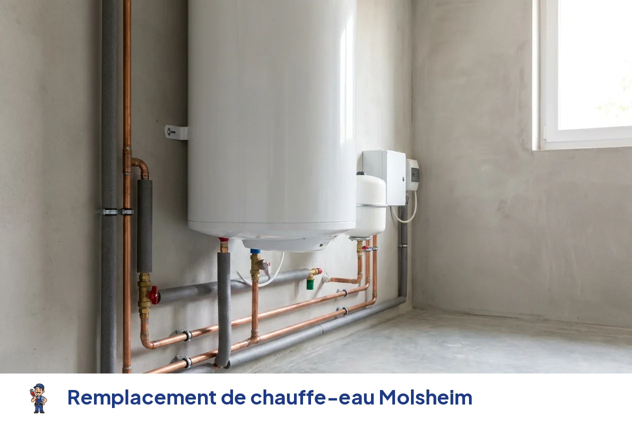 Remplacement de chauffe-eau à Molsheim