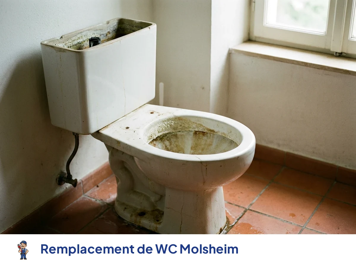 Remplacement de WC à Molsheim