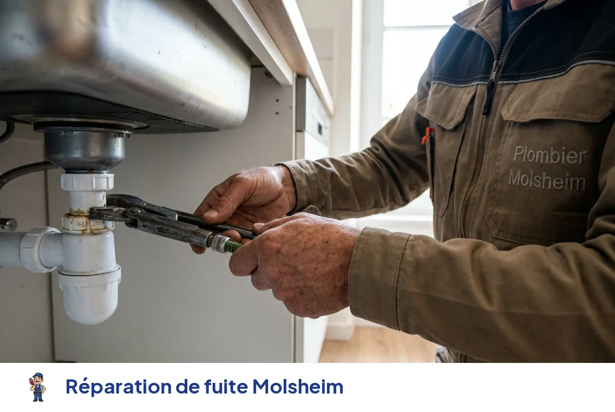 Réparation de fuite à Molsheim